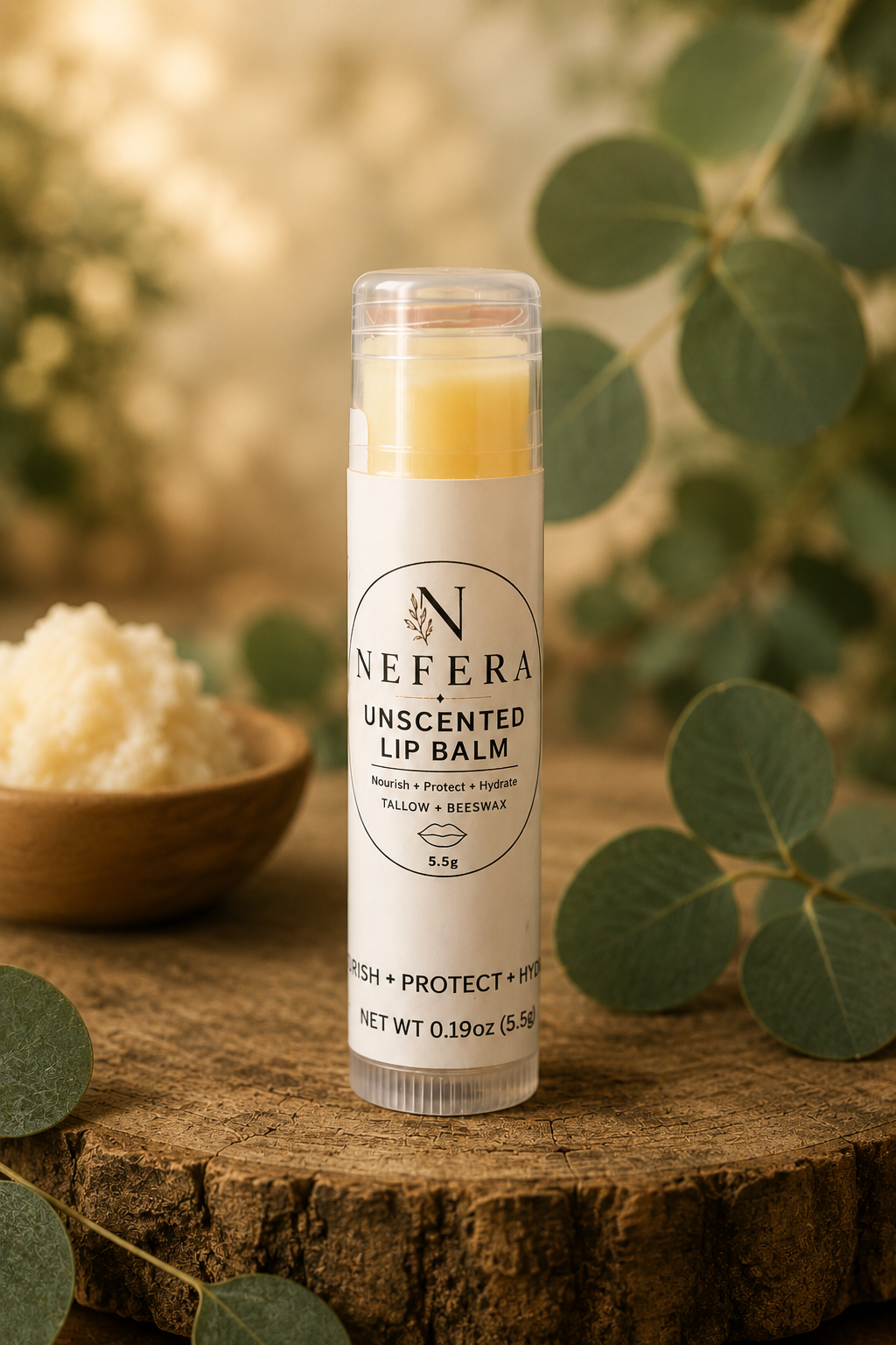 Bálsamo labial puro sin perfume NEFERA