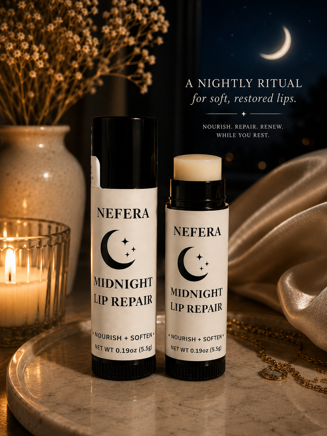 NEFERA Réparateur Lèvres Nuit