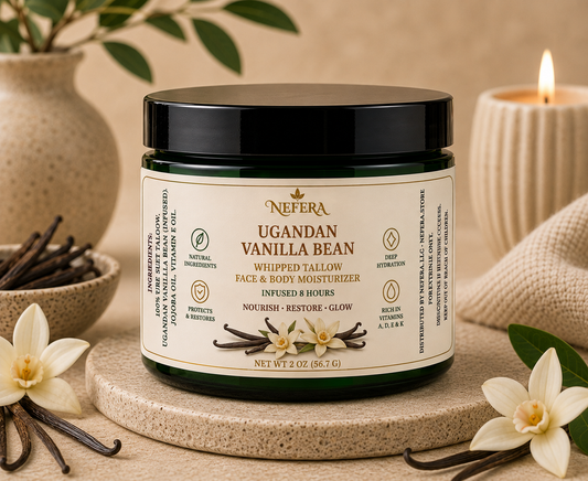 NEFERA Crema Hidratante de Sebo Batido con Vainilla de Uganda (2 oz)