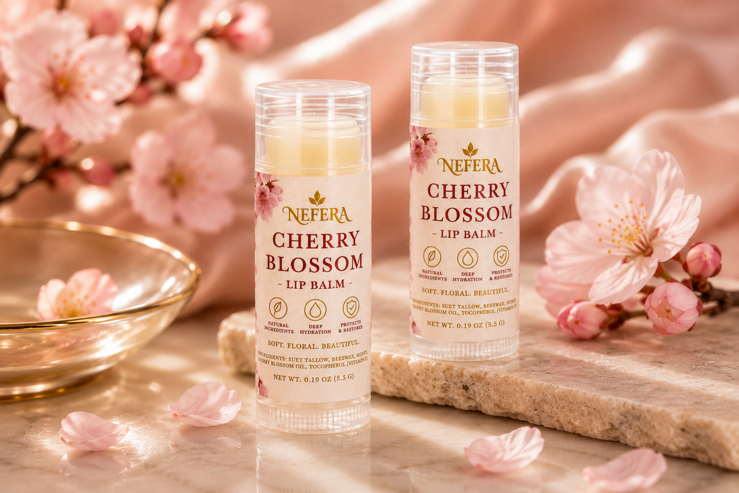 Cherry Blossom Tallow Lip Balm