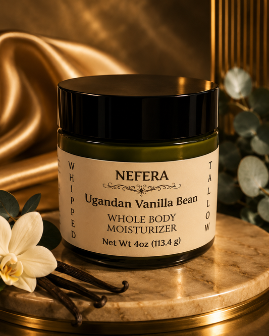 NEFERA Hydratant fouetté au suif de vanille ougandaise (120 ml)