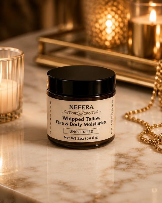 Crème hydratante fouettée au suif pur sans parfum NEFERA (57 g)