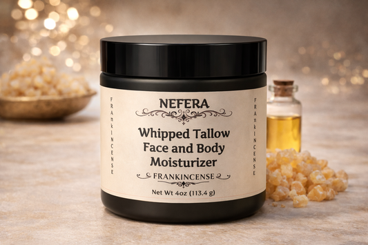 NEFERA Crème hydratante au suif fouetté à l'encens (120 ml)